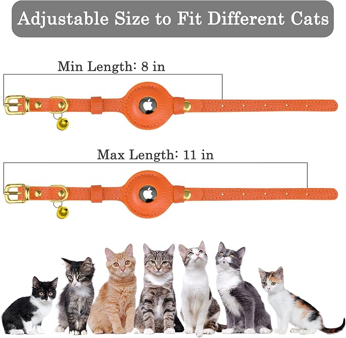 OOPSDOGGY Leather AirTag Cat Collar - Image 4