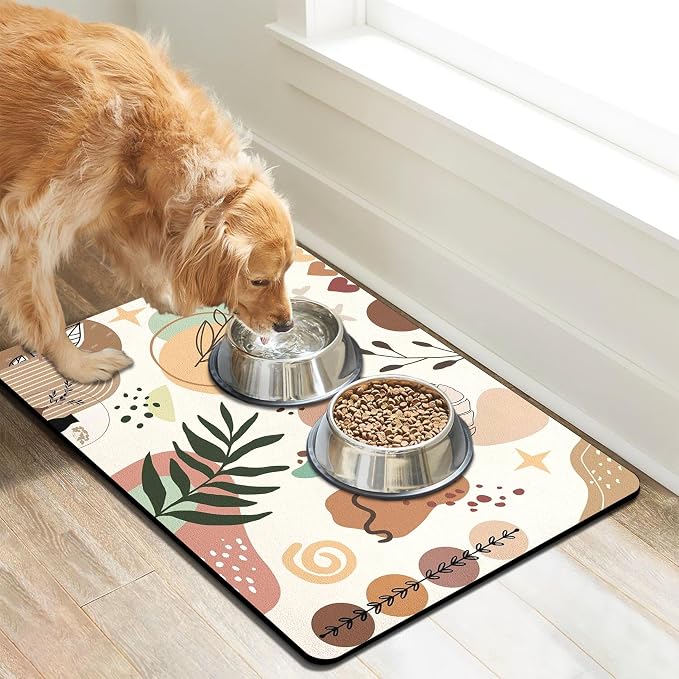 Pet Feeding Mat for Floors Waterproof Dog Mat for Food and Water Absorbent - Image 7