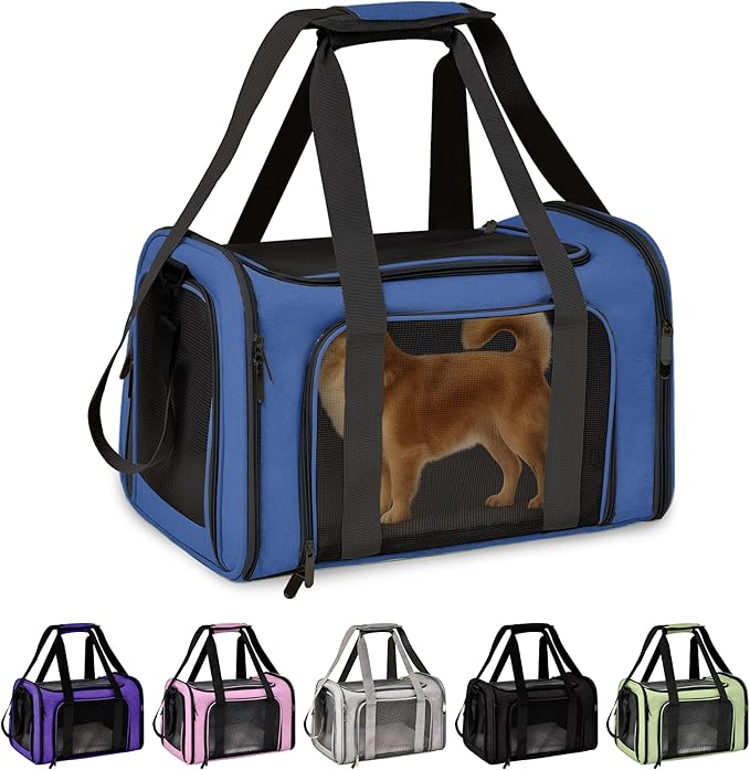 Pet Travel Carrier Bag – Airline Approved Soft-Sided Dog & Cat Carrier by ThePupQuartet