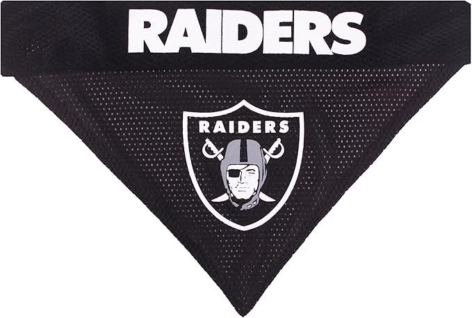 Pets First NFL LAS Vegas Raiders Reversible Bandana Size XX-Large - Image 2