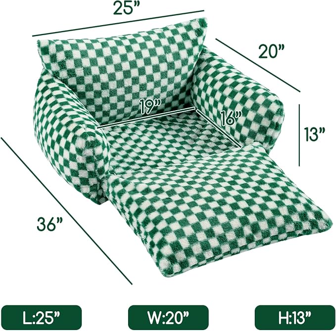 Hollypet Cat Bed Fluffy Plush Mutifuctional Double-Layer Soft Pet Couch - Image 3
