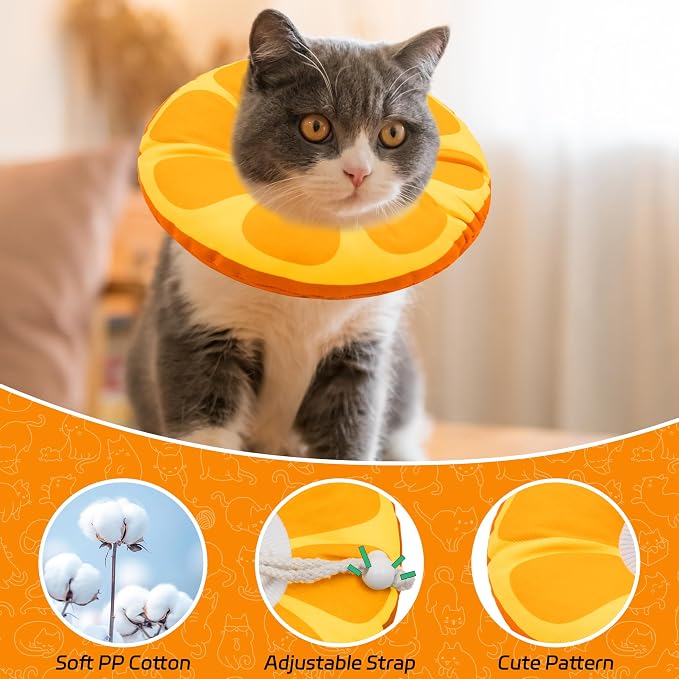 Cat Cone Collar Soft, Adjustable Cat Recovery Collars - Image 3