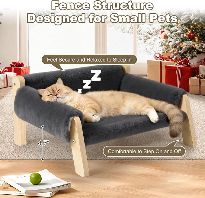 Elevated Cat Couch Bed for Indoor Cats - Image 3