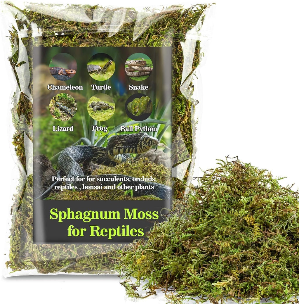 Sukh Green Sphagnum Moss Reptile Substrate, 5oz - GlobalHabitat Supply