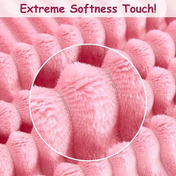 Soft Fleece Baby Blanket Ultra Cozy Pink Baby Blankets - Image 6