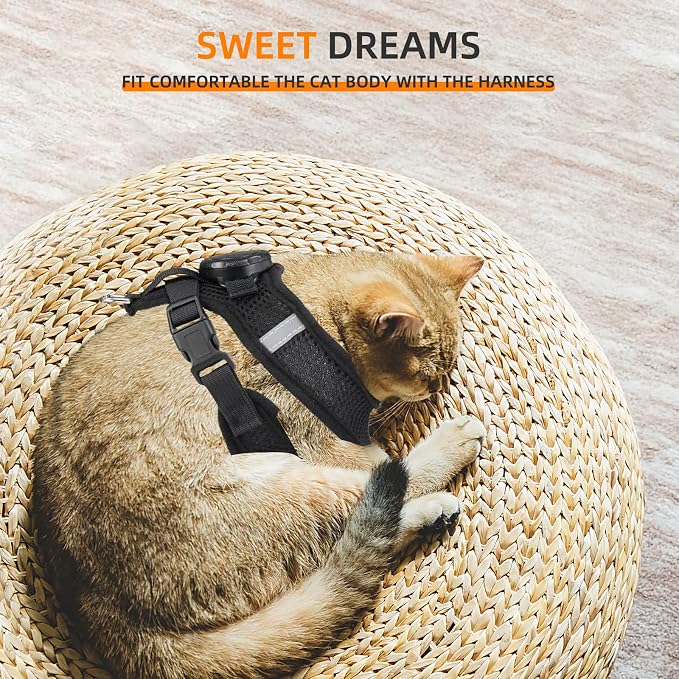 AirTag Cat Harness and Leash for Walking, Integrated Cat Vest - Image 6