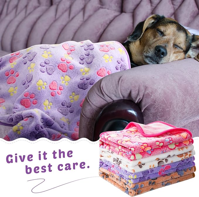 Tegeme 8 Pcs Fleece Dog Blankets - Image 4