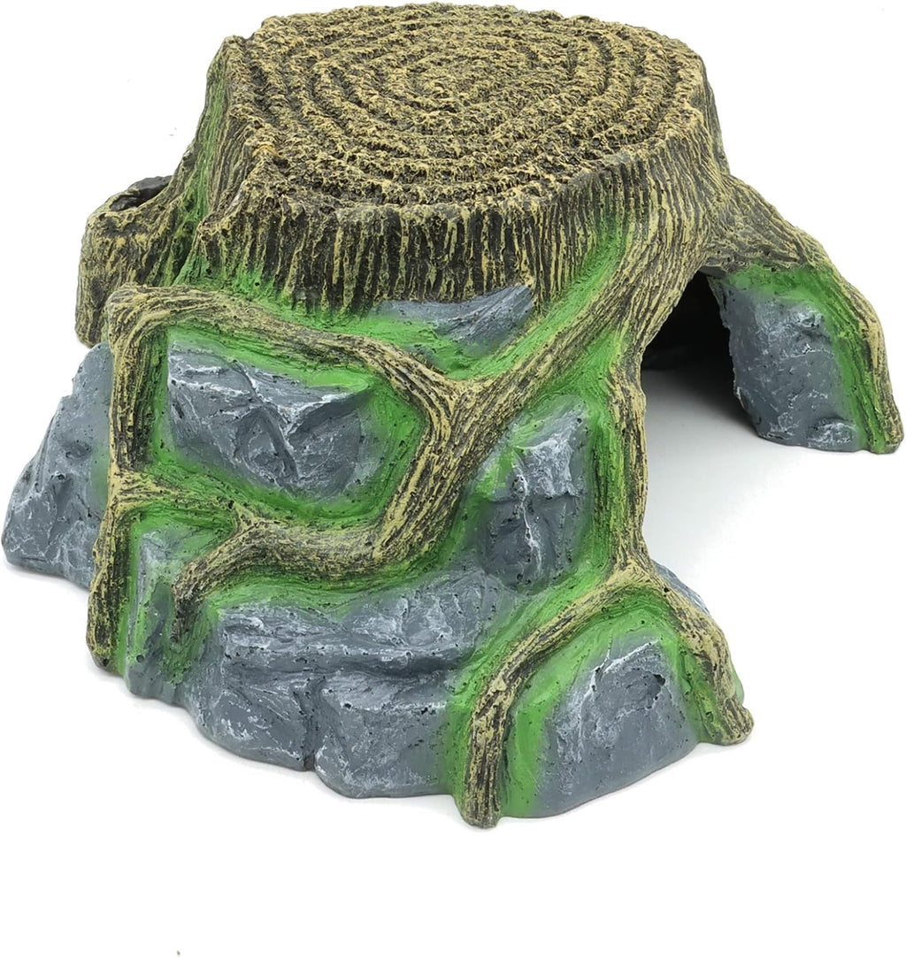 Large Resin Turtle Tank Reptile Hideout Cave - GlobalHabitat Supply