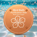 Bird Bath Purification Disk Pure Copper Outside Winter Solar Power Birdbath by OICEME