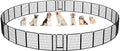 Yaheetech Dog Playpen Outdoor, 40 inch 32 Panels Dog Pen Indoor Heavy Duty by Yaheetech
