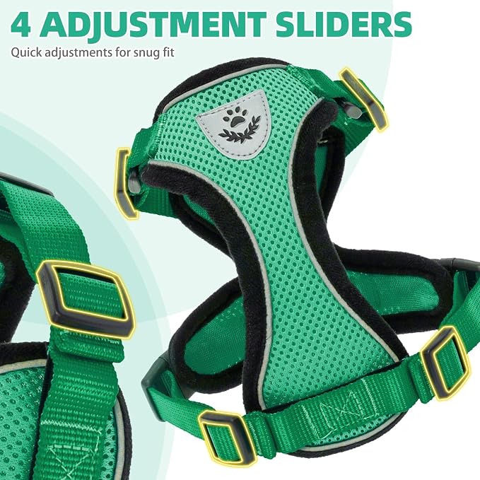 PUPTECK Cat Harness and Leash Set Escape Proof Reflective Cat Walking Harness - Image 4