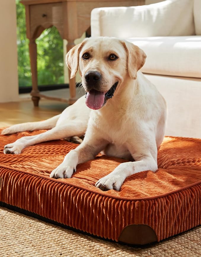 FUKUMARU Dog Bed, Thickened Corduroy Orthopedic Dog Beds - Image 7