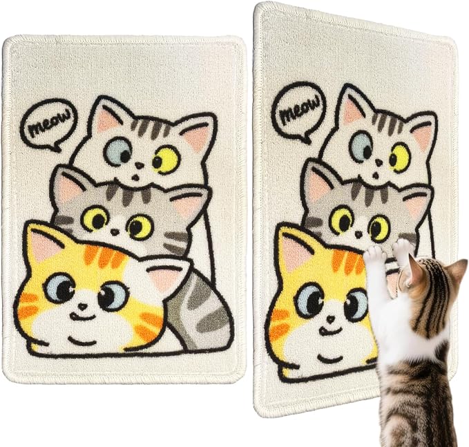 Cat Scratch Mat by BigpomelosCo