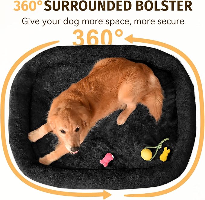 Orthopedic Washable Large Dog Bed: Cooling Memory Foam Dog Bed - Image 4