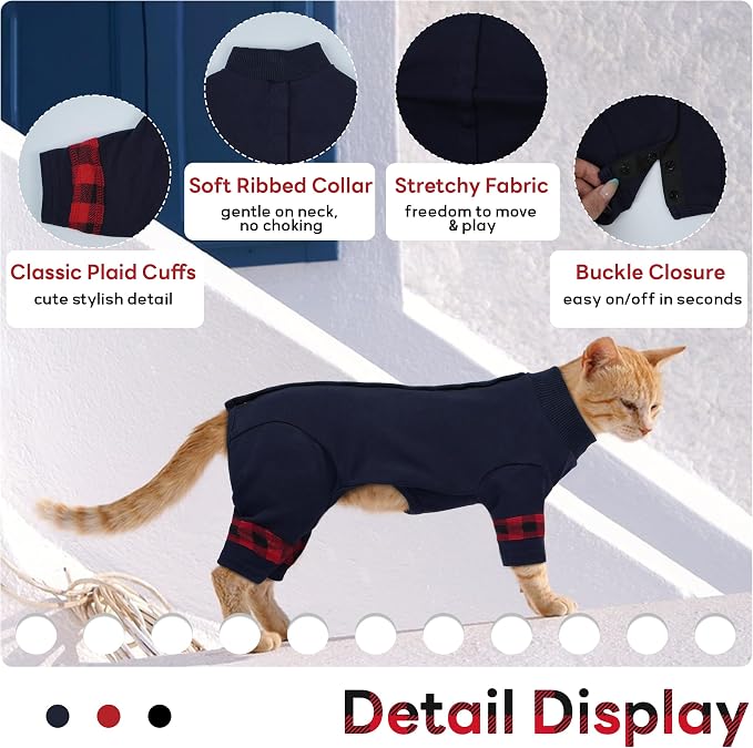 PUMYPOREITY Comfy Cat Pajamas, Versatile Cat Shirt - Image 2
