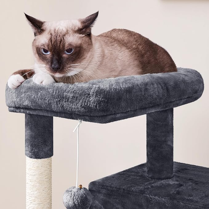 Yaheetech Cat Tree for Indoor Pets, 36in Tower Condo w/Extra Large Perch - Image 5