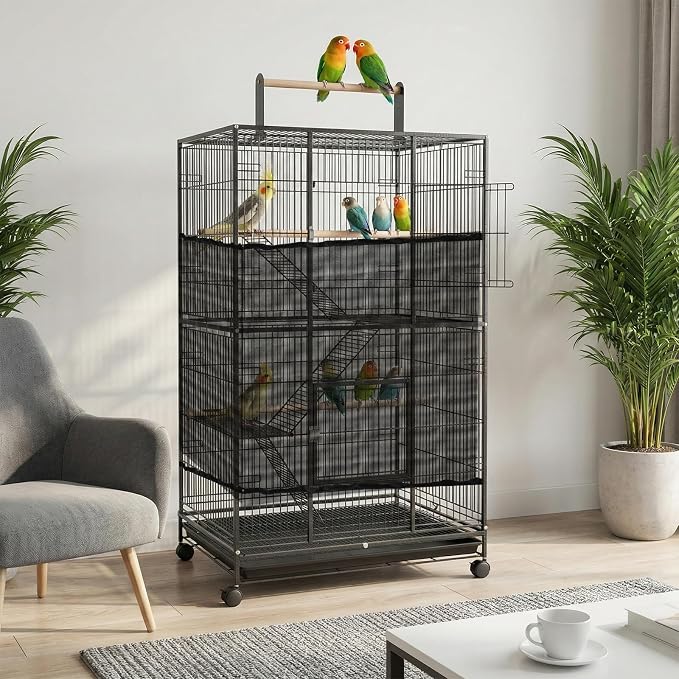 Large Bird Cage Seed Cather - Image 3