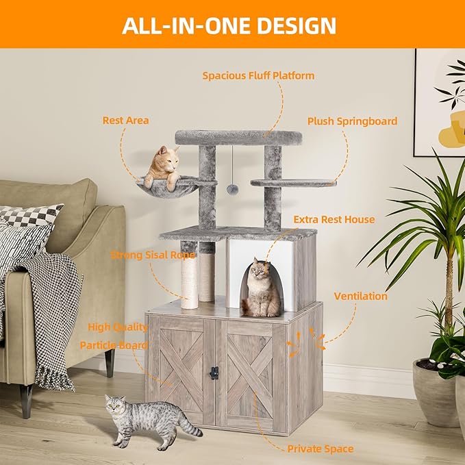 Snughome Cat Litter Box Enclosure - Image 5