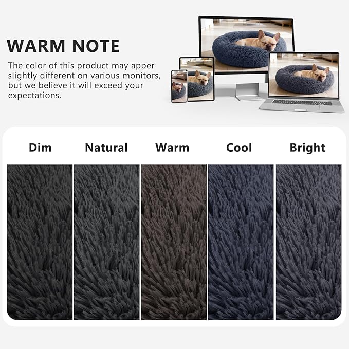 MIXJOY Orthopedic Dog Bed Comfortable Donut Cuddler Round Pet Beds Ultra Soft - Image 8