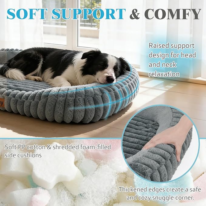 Orthopedic Dog Bed for Extra Large Dogs, Comfort-Sided Calming Pet Bed Couch - Image 3