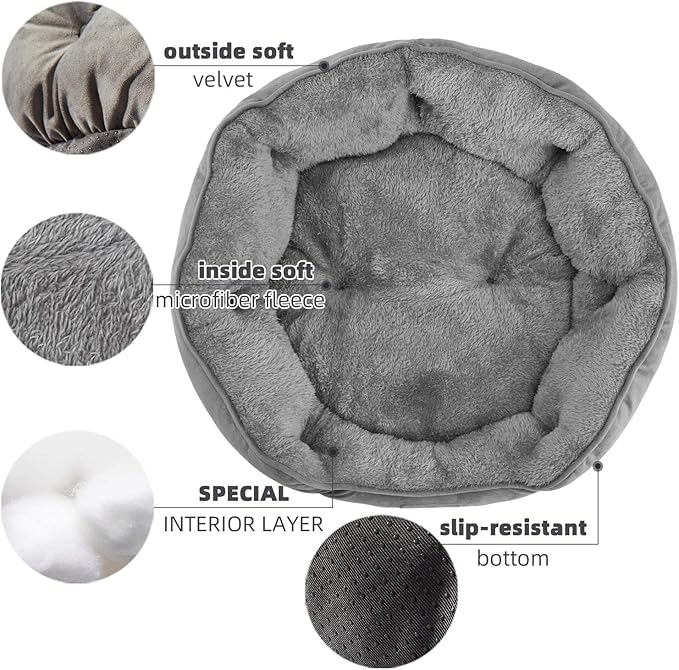 Asvin Large Dog Bed for Large Dogs, Cat Beds for Indoor Cats, Pet Bed for Puppy - Image 4