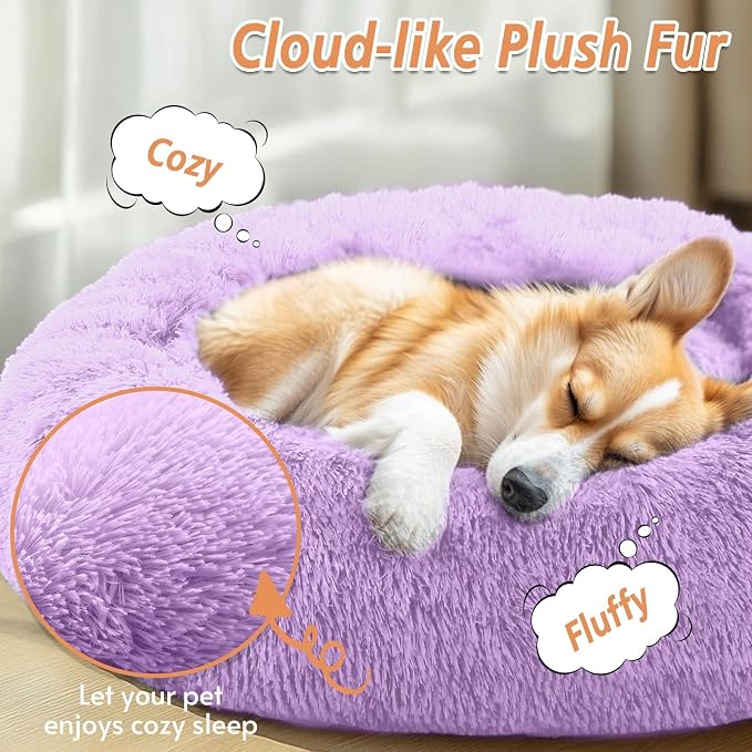 JOLLYVOGUE Calming Small Dog & Cat Bed - Image 2