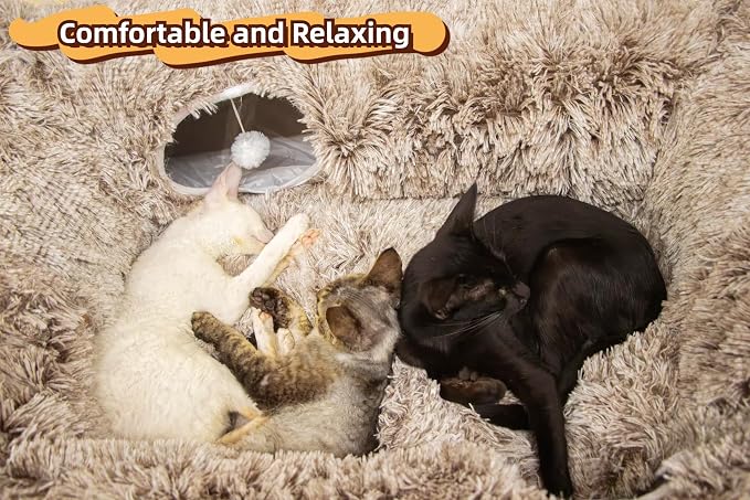 XxingSheep 4 Cave Shuttled XL Cat Tunnel Bed - Image 3