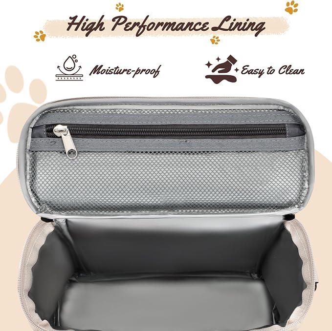 Modoker All-in-One Dog Travel Bag Airline Approved Pet Cat Tote Organizer - Image 6