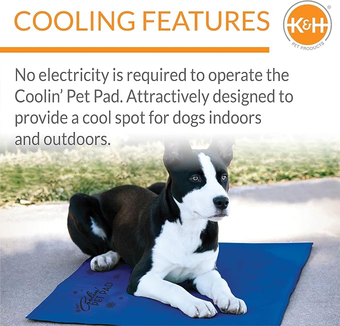K&H Pet Products Coolin' Pet Pad Dog Mat, Portable Dog Cooling Mat - Image 4