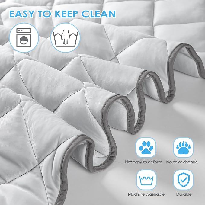 Dog Cooling Mat, Washable Dogs Cats Pet Non-Toxic Cooling Pads Summer Sleeping - Image 5