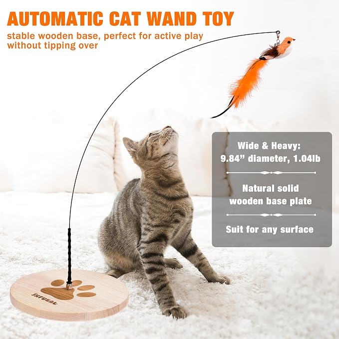 JXFUKAL Interactive cat Toy, Automatic Cat Wand Toy - Image 2