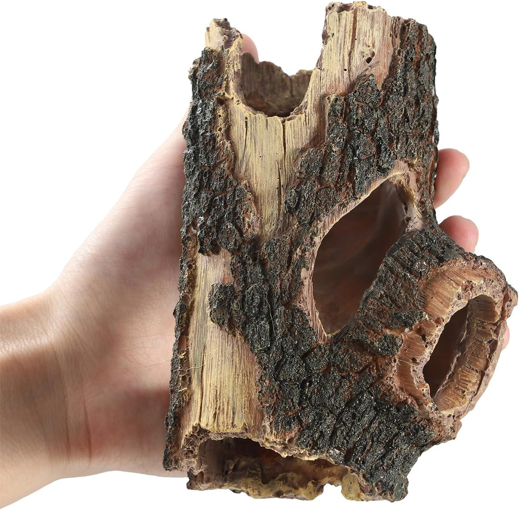 IBWell Aquarium Wood Fish Tank Decorations,Resin Fake Logs Terrarium - GlobalHabitat Supply
