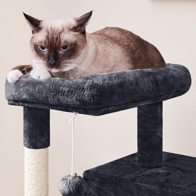 Yaheetech Cat Tree for Indoor Pets, 36in Tower Condo w/Extra Large Perch - Image 6