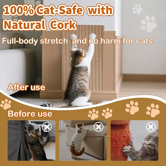 Natural Cork cat Scratch pad for Cats-cat Scratching Posts-cat scratchers for - Image 3
