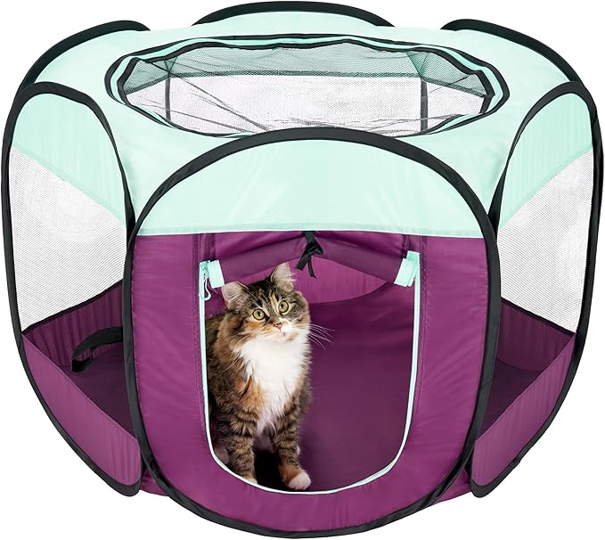 Furhaven Portable Dog Playpen Cat Tent, Pet Playground, Kennel Foldable Indoor by FurHaven
