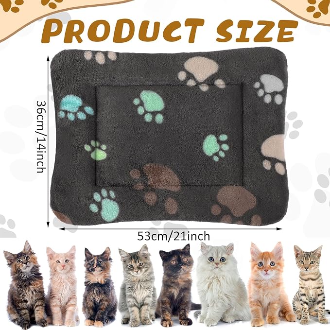 Tuanse 4 Pack Ultra Soft Dog Cat Bed Mat Small Animal Guinea Pig Bed - Image 2