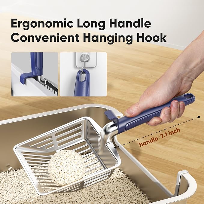 Metal Cat Litter Scoop, Large Cat Scooper - Image 6
