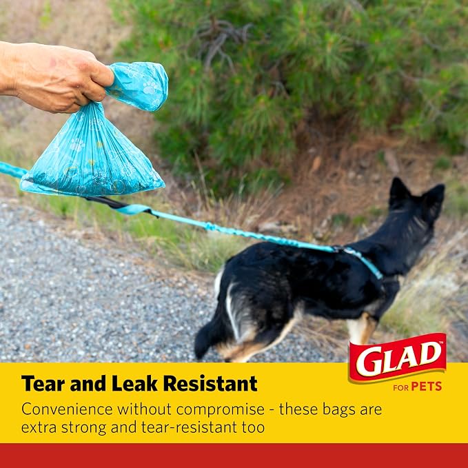 Glad for Pets Scented Waste Bags, Tear Resistant Pet Poop Pick-up Bags - Image 5