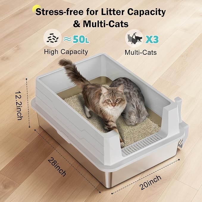 Stainless Steel Litter Box Extra Large - Image 7