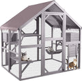 Aivituvin Large Catio Outdoor Cat Enclosure Window Design by Aivituvin