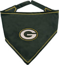 Pets First NFL Green Bay Packers TIE Bandana, Small/Medium. Dog Bandana Scarf by PETSFIRST