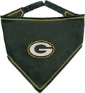 Pets First NFL Green Bay Packers TIE Bandana, Large/X-Large. Dog Bandana Scarf by PETSFIRST