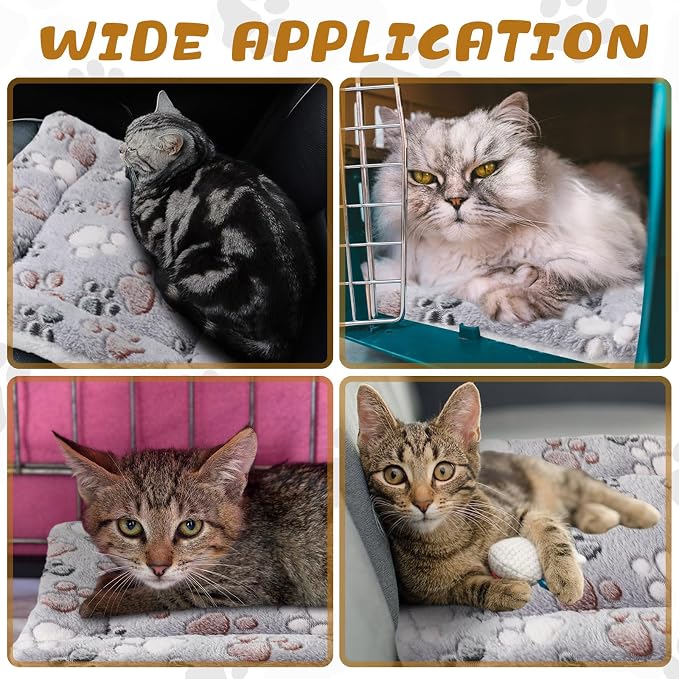 Tuanse 4 Pack Ultra Soft Dog Cat Bed Mat Small Animal Guinea Pig Bed - Image 6
