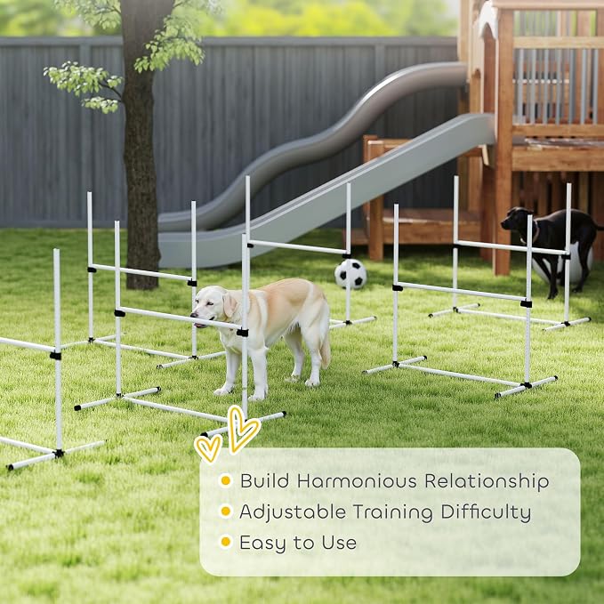 PawHut 6 Piece Dog Agility Training Equipment - Image 7