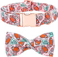 Dog Collar - Rugby with Flower Pet Collar Bows by BoboRainbow