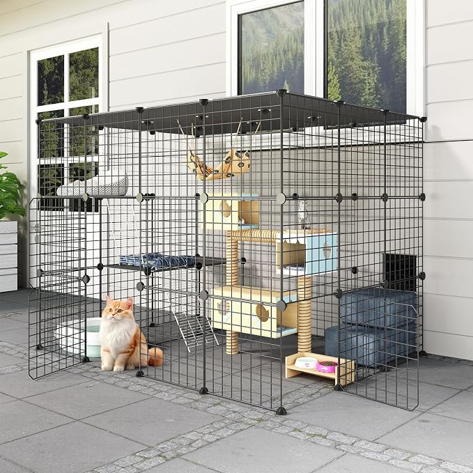 Oneluck 41 Inch Catio Outdoor Cat Enclosure - Image 8