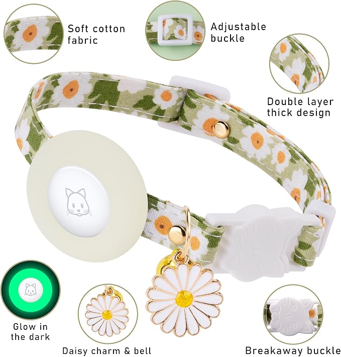 Airtag Cat Collar, JXFUKAL Kitten Collar Breakaway - Image 2