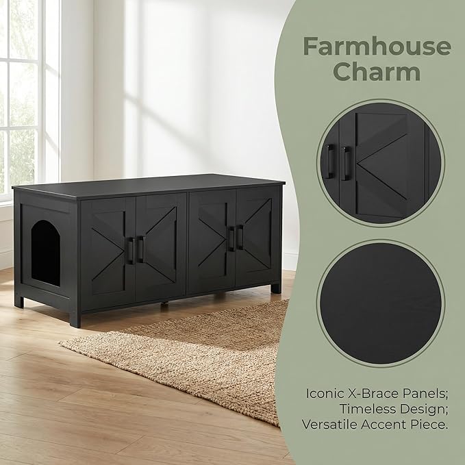 Homhedy Cat Litter Box Enclosure - Image 8