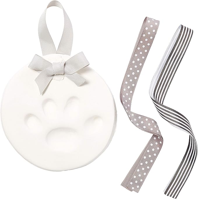 Pearhead Pet Paw Print Keepsake Ornament Kit, Memorial Clay Paw Impression by Pearhead
