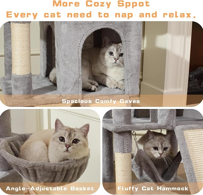 Cat Tree, 70-Inch Cat Tree Tower - Image 4